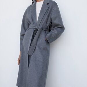 Mango Gray Trench Coat